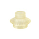 Ptmd candeliere milandi duo beige opaco 6 cm | 12 pezzi