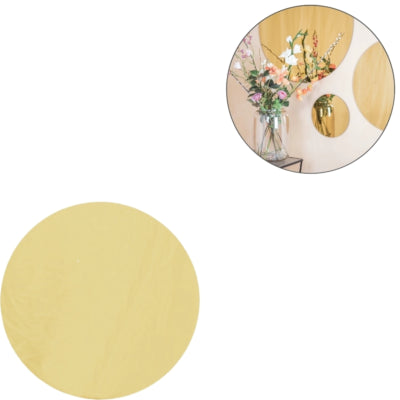 Specchio da parete Housevitamin rotondo color oro 30 cm | 3 pezzi