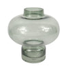 Vaas glas grijs 20,5 cm 2 assorti | 6 stuks