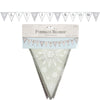 Vlaggenlijn let it snow textiel 3 m | 12 stuks