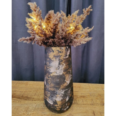 Countryfield ramo artificiale astilbe bouquet LED a batteria marrone scuro 37 cm | 12 pezzi