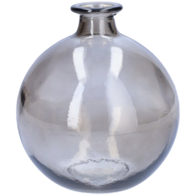 Jarrón cristal gris 17 cm | 6 piezas