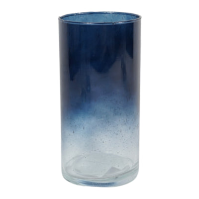 Jarrón con degradado de color vidrio azul 20 cm 3 surtidos | 12 piezas