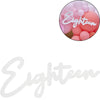 Ginger ray decoratiebord eighteen wit 75 cm | 10 stuks