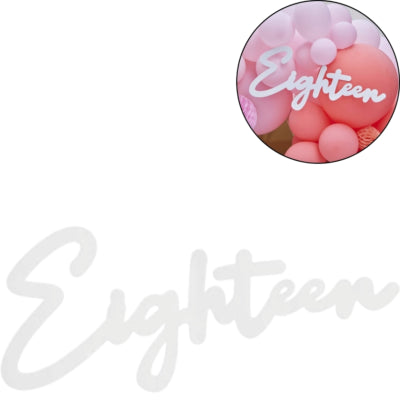 Ginger ray decoratiebord eighteen wit 75 cm | 10 stuks