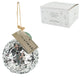 Ngk kerstbal spiegelend zilverkleurig 8 cm 4 stuks | 8 stuks
