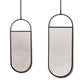 Housevitamin wandspiegel metaal zwart 60 cm set van 2 | 6 stuks