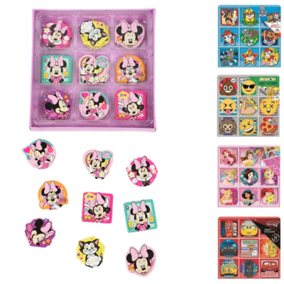 Adesivi licenza Disney 3 cm 36 pezzi 5 assortiti | 48 pezzi