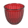 Portavelas joey cristal rojo 13 cm | 12 piezas