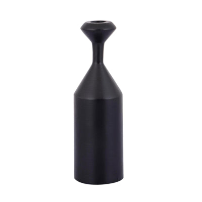 Ptmd candelabro yanou s aluminio negro 23 cm | 6 piezas