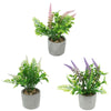 Kunstplant lavendel in cementen pot 22 cm 3 assorti | 12 stuks
