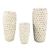 Ptmd bloempot ruis hoog crème 30 cm | 6 stuks