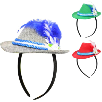 Fascia per capelli Oktoberfest 18 cm 3 assortiti | 24 pezzi