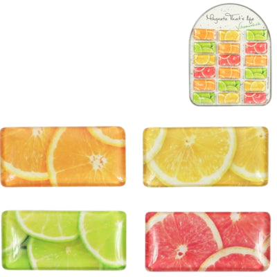 Magnete frutta vitamin kick 5,8 cm 4 assortiti | 36 pezzi