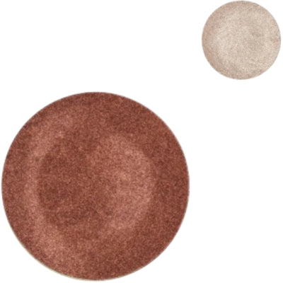 Plato decorativo melamina brillo color bronce nude 22 cm 2 surtidos | 18 piezas