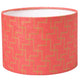 (r) paralume cilindro rosa 24,5 x 17,5 cm | 4 pezzi