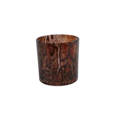 Portavelas Countryfield kian m marrón 10 cm | 12 piezas