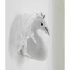 J-line decorazione da parete cigno peluche 46 cm | 6 pezzi