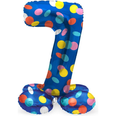 Palloncino foil folat in piedi 7 punti 41 cm | 20 pezzi