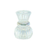 Housevitamin kaarsenhouder duo classic ribb iriserend glas 8 cm | 24 stuks