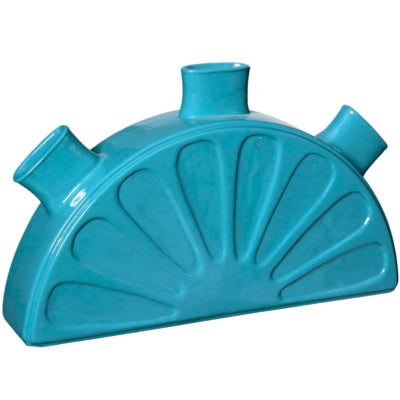 Jarrón azul limón 28 cm | 8 piezas