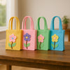 Hobby flora geschenktas vilt 15 cm assorti | 32 stuks