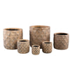Ptmd bloempot melton xxs bruin 10 cm | 12 stuks