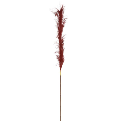 Countryfield ramo artificiale pennacchio m bordeaux 112 cm | 24 pezzi