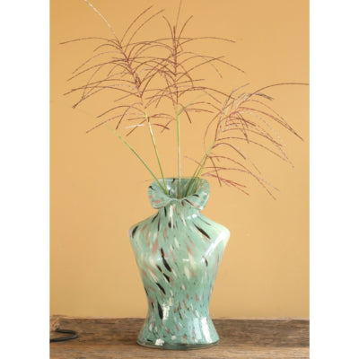 Florero seno turquesa 20 cm | 8 piezas
