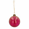 Ngk kerstbal sparkle berry glas roze 8 cm | 24 stuks