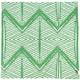 Fodera per cuscino del commercio equo e solidale verde tribale 45 x 45 cm | 12 pezzi