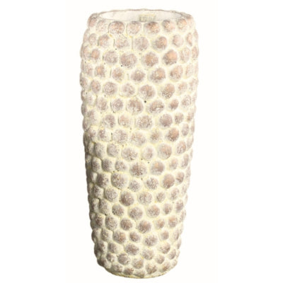 Ptmd vaso da fiori noise alto l crema 50 cm | 2 pezzi
