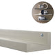 Estantería de pared de madera studio beige antiguo 120 cm | 4 piezas