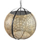 Lampada a sospensione Ptmd bayu nero beige 55 cm | 2 pezzi