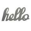 Wanddecoratie hello grijs 60 cm | 6 stuks