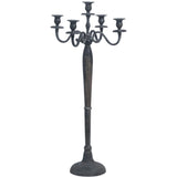 Candeliere classico in alluminio aspetto anticato 78 cm | 4 pezzi - afbeelding 1