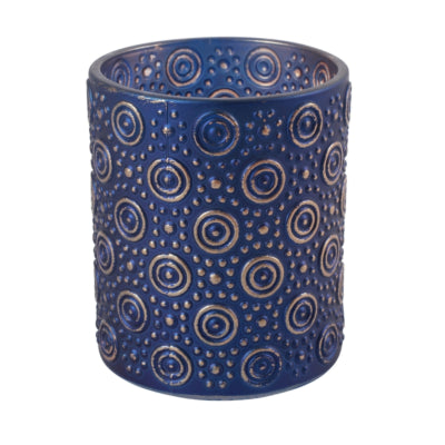 Portacandela Countryfield Hailey M Blu 10 cm | 24 pezzi