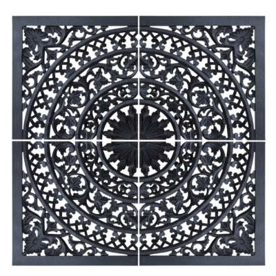Pannello da parete Ptmd Akoulina nero 120 cm 4 pezzi | 2 pezzi