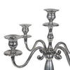 Candelero clásico aluminio color plata 144 cm | 2 piezas