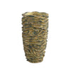 Ptmd bloempot waves bruin hoog m 32 cm | 4 stuks