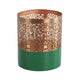 Portacandela Countryfield verde mathilde color rame 9 cm | 8 pezzi