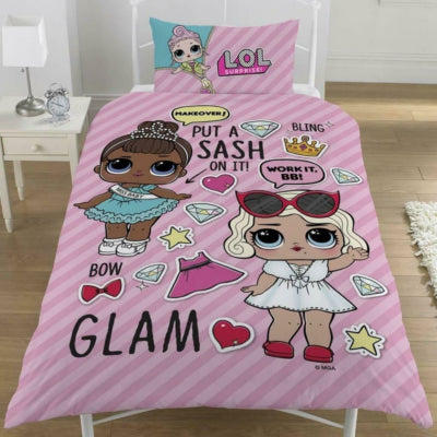 Lol surprise dekbedovertrek 140 x 200 cm | 8 stuks