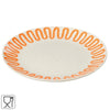 Piatto curva J-line arancione 22 cm | 12 pezzi