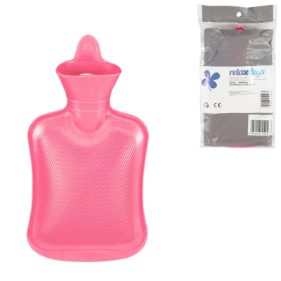 Borsa dell'acqua calda Relaxdays rosa 1 l | 12 pezzi