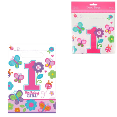 Ty par bags primo compleanno compleanno ragazza set di 8 | 24 pezzi