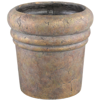 Ptmd vaso da fiori helena xxl marrone 40 cm | 2 pezzi