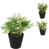 Planta artificial en maceta 18 cm 3 surtidas | 12 piezas