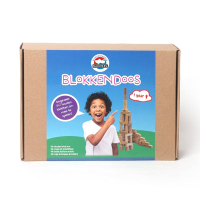 Caja de bloques Nijhuis madera 33 cm | 6 piezas