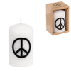 Vela pilar Out of the blue paz 6 x 8 cm | 16 piezas