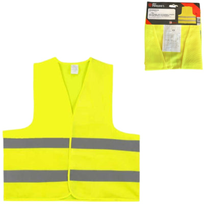 (r) chaleco de seguridad adultos amarillo talla única | 10 piezas